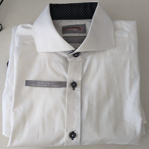 Sondergaard Men's Danish premium white dress shirt - size 15